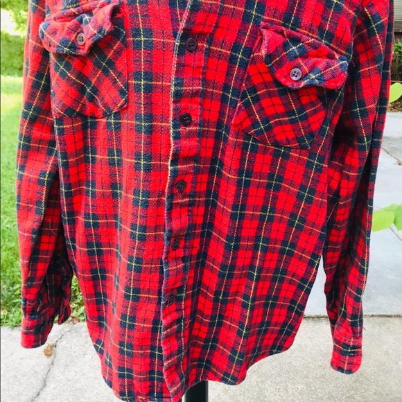 Vtg Kingsport flannel shirt size M - Picture 3 of 8